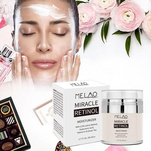  Inspired Capital L Melao Miracle Retinol Moisturizer Cream for Face - Anti Wrinkle Night & Day Moisturizing Cream 1.7 Fl.Oz.
