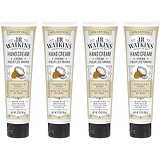 J.R. Watkins Hand Cream, Coconut, 3.3 Ounce (Pack of 4)