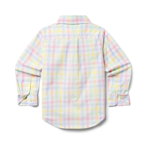 쟈니앤잭 Janie and Jack Gingham Button Down Shirt (Toddler/Little Kids/Big Kids)