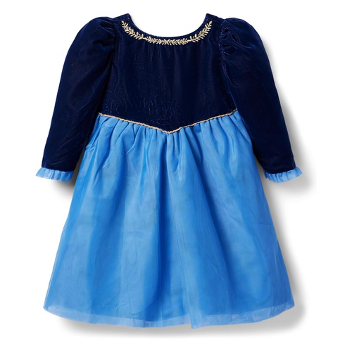 쟈니앤잭 Janie and Jack Frozen Velvet Dress (Toddler/Little Kid/Big Kid)