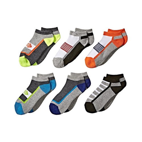  Jefferies Socks Sporty Low Cut 6-Pack (Toddler/Little Kid/Big Kid/Adult)