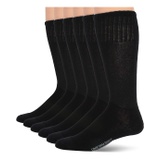 Jefferies Socks Mens Military Uniform All Season Rib Top Crew Boot Socks 6 Pack