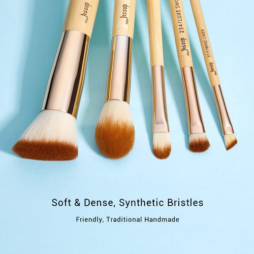  Jessup Brand 20pcs Beauty Bamboo Professional Makeup Brushes Set Make up Brush Tools kit Foundation Powder Brushes Eye Shader T145