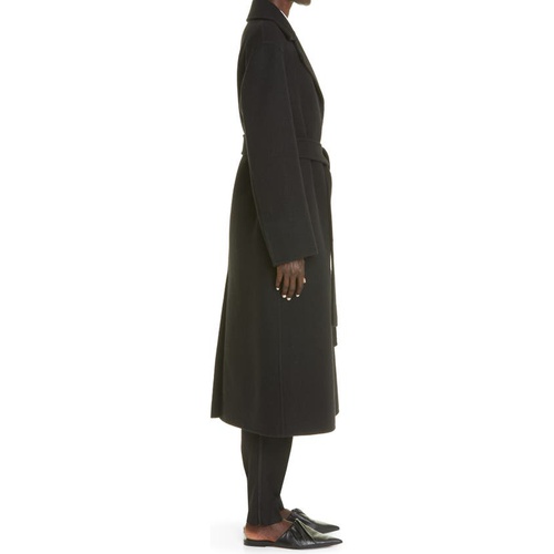 질 샌더 Jil Sander Flare Sleeve Wool Felt Belted Coat_BLACK