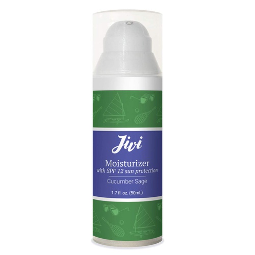  Jivi Face Moisturizer with SPF 12 Sun Protection (Cucumber Sage) | Reduces Redness and Prevents Sun Damage | 100% Natural with Organic Ingredients | Made for Sensitive and Oily Skin | 1