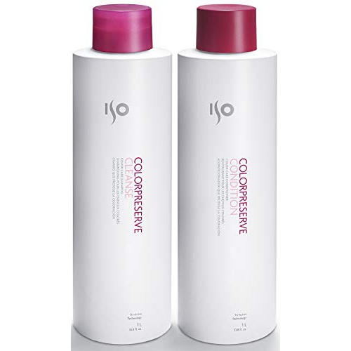  Joico ISO Color Preserve Cleanse & Condition Color Care Shampoo and Conditioner Set, 33.8 Fl Oz