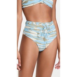 Jonathan Simkhai Opal Zebra High Waisted Bikini Bottoms