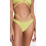 Jonathan Simkhai Emmalynn Solid Strappy Bikini Bottoms