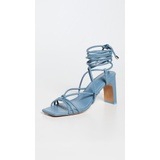 Jonathan Simkhai Meghan Square Toed Heel Wrap Sandals