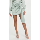 Jonathan Simkhai Mae Classic Draped Mini Skirt