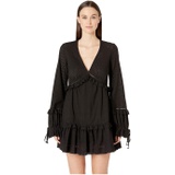 Jonathan Simkhai Embroidered Ruffle Long Sleeve Dress