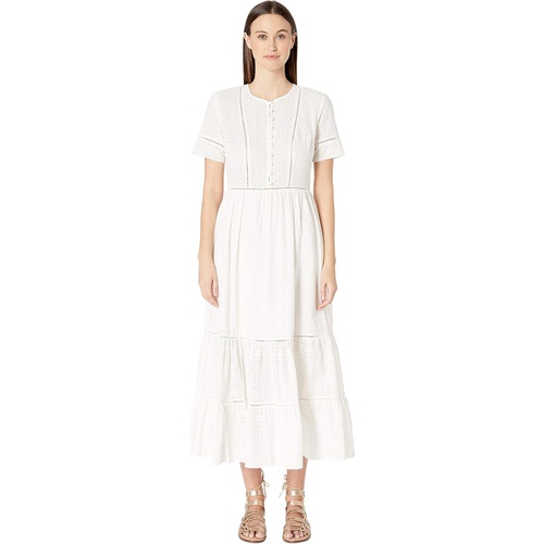  Jonathan Simkhai Embroidered Button Down Tee Dress