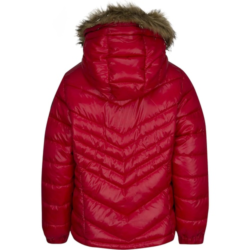  Jordan Kids Faux Fur Trim Pearlescent Puffer Jacket (Little Kids/Big Kids)