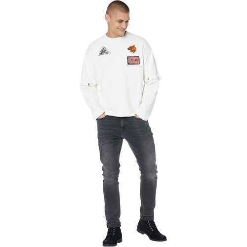  Just Cavalli Sweatshirt with Just Code and Logo Patches
