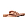KAANAS Pekan Ruched Leather Slide