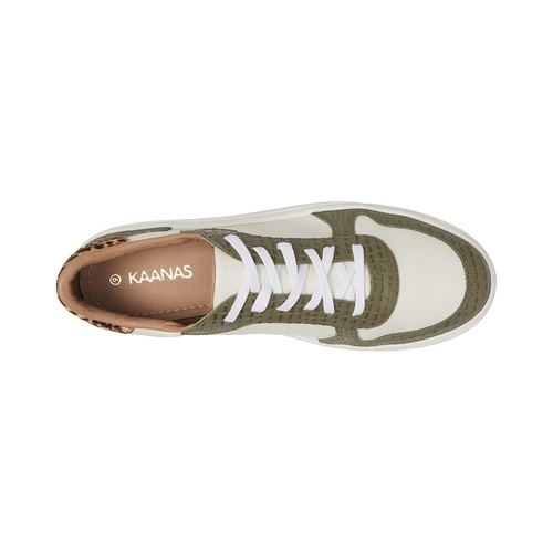  KAANAS Baru Contrast Leather Lace-Up Sneaker