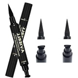 KAIQIKAIXI Eyeliner Stamp Waterproof Eyeliner, Advanced Black, Wing Symmetrical 2 Sides Double Head. 2 Pcs A Pack (10mm Classic) … (Style-1)
