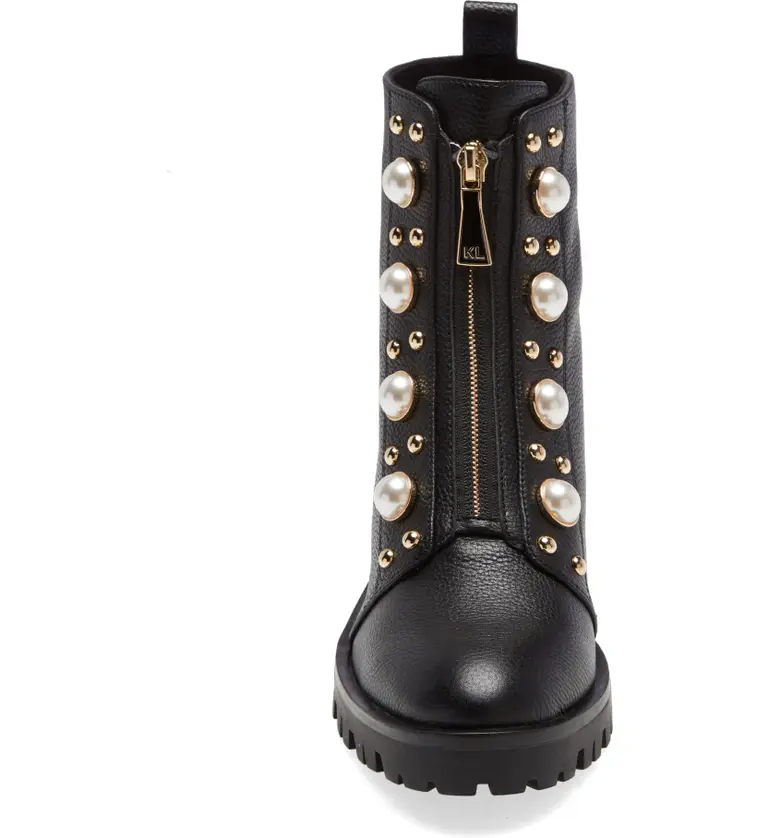  Karl Lagerfeld Paris Payzlee Lug Sole Boot_BLACK
