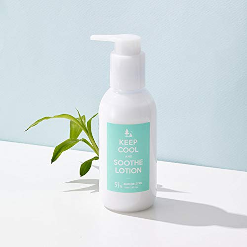 KEEP COOL Soothe Bamboo Facial Lotion - Face & Body Moisturizer for Dry Sensitive Skin with Hyaluronic Acid & 51% Bamboo Water - Fragrance-Free, Hydrating, Soothing, Natural Ingred