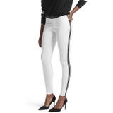 KENDALL + KYLIE Womens Metallic Side Stripe Denim Leggings