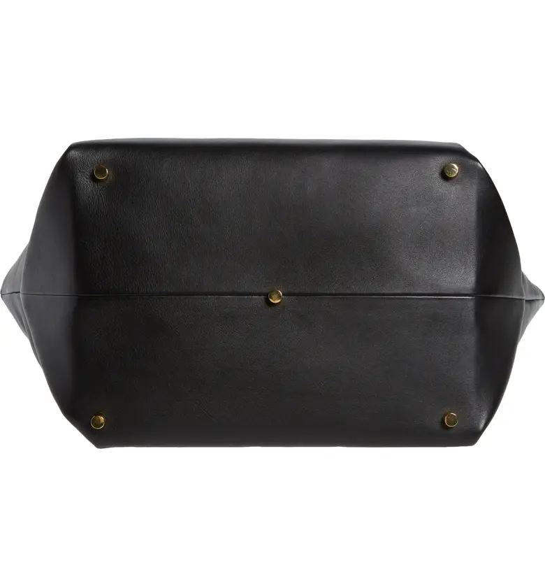  Khaite Medium The Amelia Envelope Pleat Leather Tote_BLACK