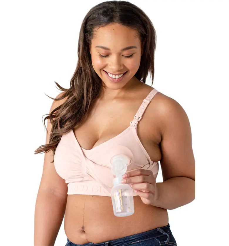  Kindred Bravely Sublime Wire Free Busty Pumpingu002FNursing Bra_PINK HEATHER