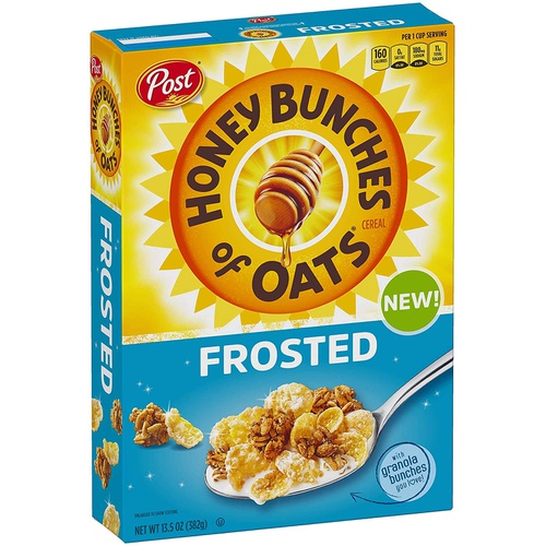  KMWA Honey Bunches of Oats Honey Bunches of Oats Frosted Breakfast Cereal, 13.5 Ounce Box