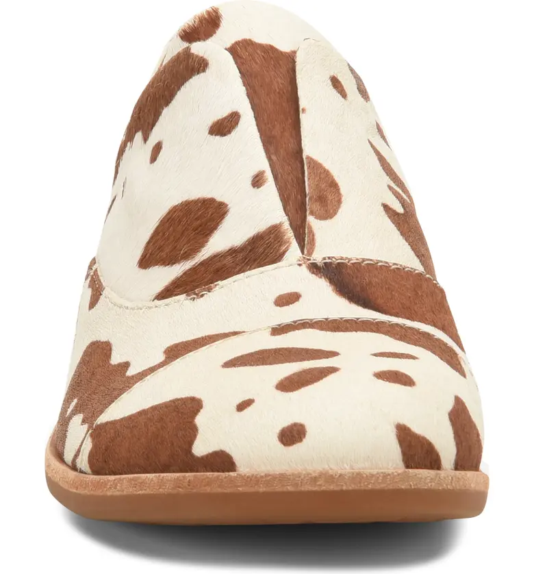  Kork-Ease Nottingham Flat_CREAM/ BROWN COW PRINT