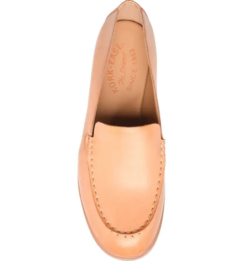  Kork-Ease Moc Toe Flat_ORANGE LEATHER