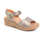 Kork-Ease Myrna 2.0 Cork Wedge Sandal_SOFT GOLD METALLIC