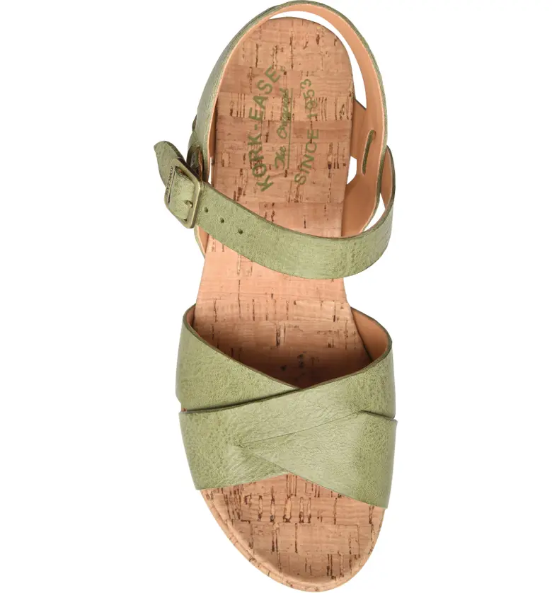  Kork-Ease Ava 2.0 Platform Wedge Sandal_GREEN LEATHER