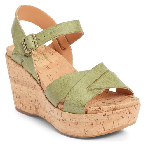  Kork-Ease Ava 2.0 Platform Wedge Sandal_GREEN LEATHER