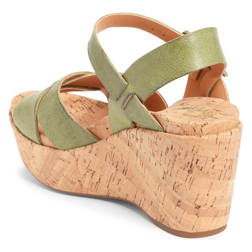  Kork-Ease Ava 2.0 Platform Wedge Sandal_GREEN LEATHER