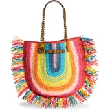 Kurt Geiger London Chelsea Raffia Tote_MULTI/ RAINBOW