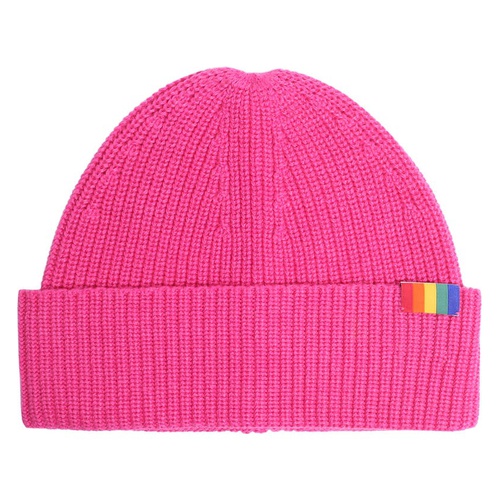  Kurt Geiger London Rainbow Shop Rainbow Patch Beanie_FUSHIA