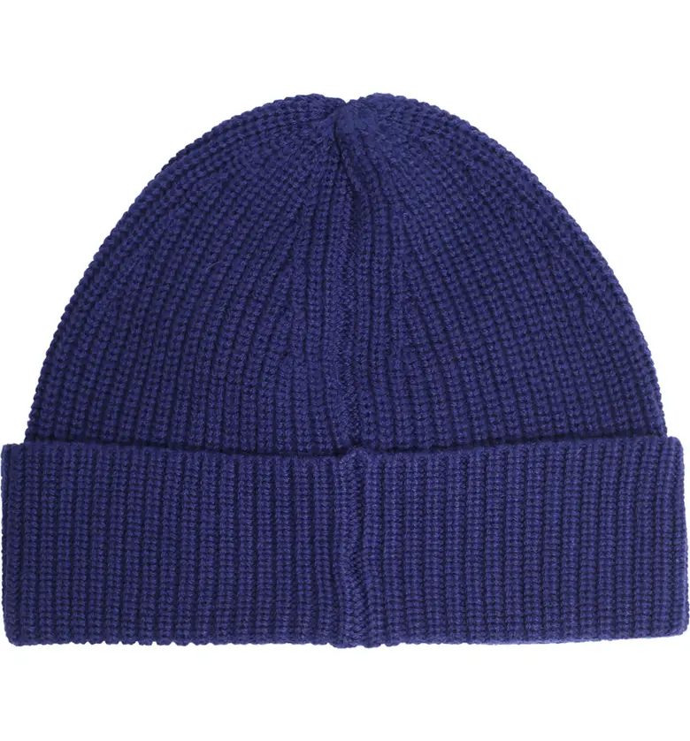  Kurt Geiger London Rainbow Shop Rainbow Patch Beanie_NAVY