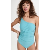 Karla Colletto One Shoulder with Shelf Bra Swimsuit