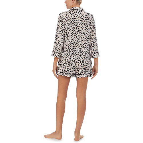 케이트스페이드 Kate Spade New York Fashion Charm 3/4 Sleeve Shorts PJ Set