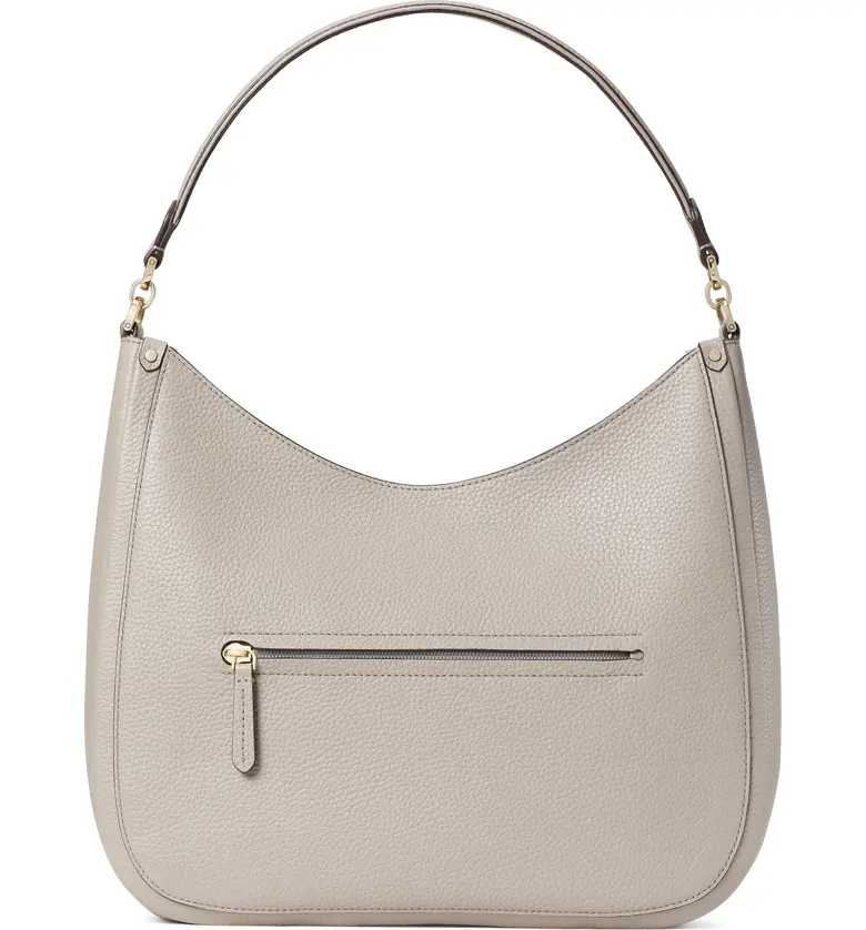 케이트스페이드 kate spade new york roulette large leather hobo bag_WARM TAUPE