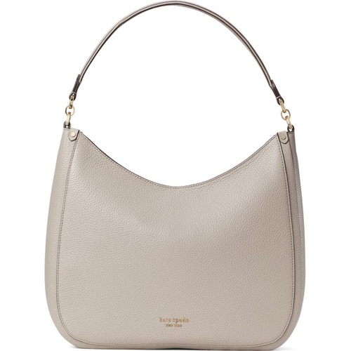 케이트스페이드 kate spade new york roulette large leather hobo bag_WARM TAUPE