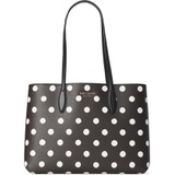 kate spade new york all day sunshine dot large coated canvas tote_BLACK MULTI