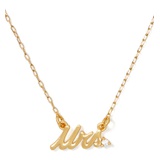 kate spade new york mrs. pendant necklace_CLEAR/ GOLD