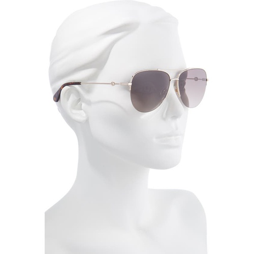 케이트스페이드 kate spade new york maisie 60mm gradient aviator sunglasses_GOLD/ BROWN gradient