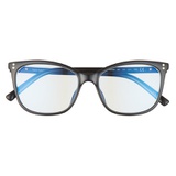 kate spade new york aubree 53mm blue light blocking reading glasses_BLACK/ CLEAR - blue BLOCK