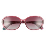 kate spade new york izabella 55mm gradient oval sunglasses_OPAL BURGUNDY/ BURGUNDY GRAD