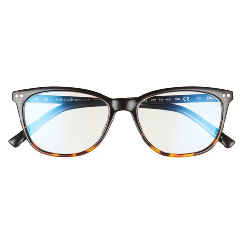케이트스페이드 kate spade new york tinlee 52mm reading glasses_BLACK HAVANA/ CLEAR - BLUE