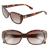 kate spade new york kenzie 53mm oval sunglasses_DKHAVANA/ BROWN GRADIENT