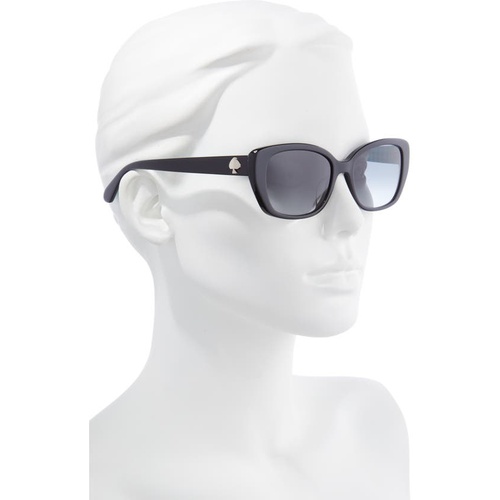 케이트스페이드 kate spade new york kenzie 53mm oval sunglasses_BLCKGREEN / GREY SHADED