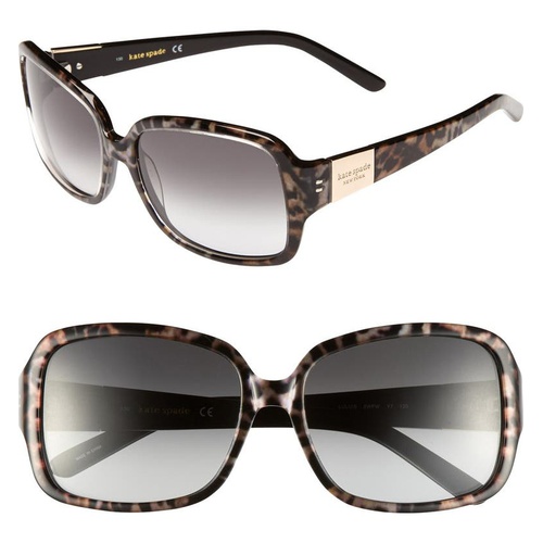 케이트스페이드 kate spade new york lulu 55mm rectangular sunglasses_TORTOISE/ GOLD