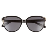 kate spade new york vienne 54mm polarized cat eye sunglasses_BLACK / GRAY PZ